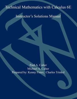 Paperback Technical Mathematics with Calculus Sixth Edition Ism Book