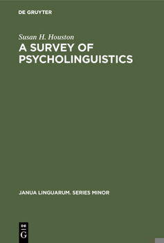 Hardcover A Survey of Psycholinguistics Book