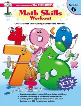Paperback Math Skills Workout Grade 6 (The Mailbox) Book