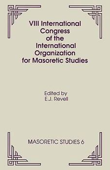 VIII International Congress of the International Organization for Masoretic Studies