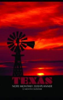 Texas Note Monthly 2020 Planner 12 Month Calendar