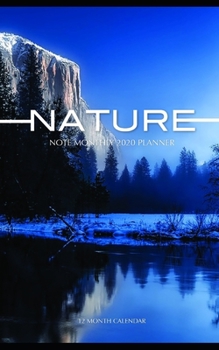 Nature Note Monthly 2020 Planner 12 Month Calendar