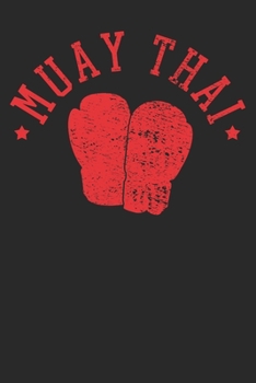 Notebook: Muay Thai Martial Arts MMA Kickboxing Vintage Dot Grid 6x9 120 Pages