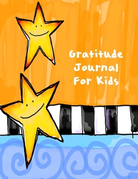 Paperback Gratitude Journal For Kids: Large Journal 8.5 x 11 With Stars Cover Book