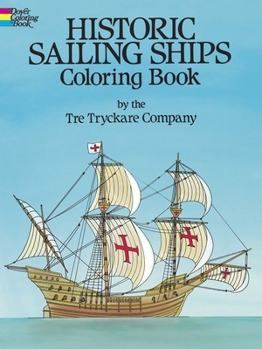 Paperback Historic Sailing Ships Coloring Book