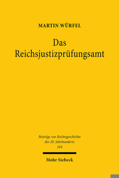 Paperback Das Reichsjustizprufungsamt [German] Book