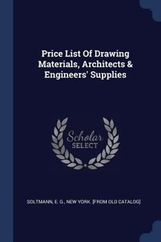 Paperback Price List Of Drawing Materials, Architects & Engineers' Supplies Book