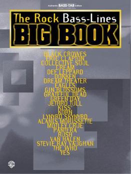 Paperback The Rock Bass-Lines Big Book: Authentic Bass TAB (Guitar Big Book Series) Book