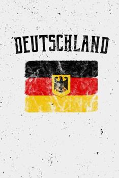 Paperback Deutschland: (Germany in German) German Flag Notebook or Journal, 150 Page Lined Blank Journal Notebook for Journaling, Notes, Idea Book