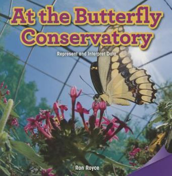 Paperback At the Butterfly Conservatory: Represent and Interpret Data Book