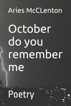 Paperback October do you remember me: Poetry Book