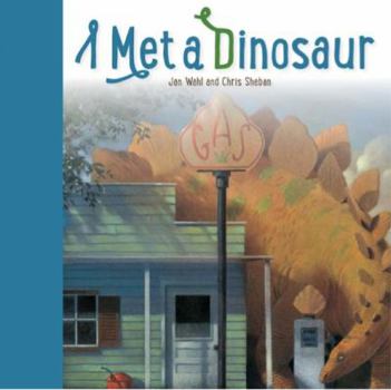 Hardcover I Met a Dinosaur Book