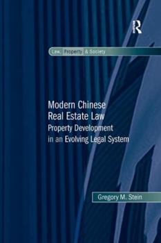 Paperback Modern Chinese Real Estate Law: Property Development in an Evolving Legal System Book