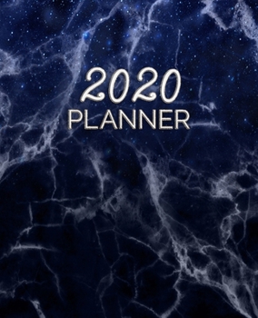 Paperback 2020 Planner: Weekly and Monthly Planner (Space Marble) 7.5"x9.25" Size Book