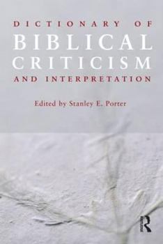 Paperback Dictionary of Biblical Criticism and Interpretation Book