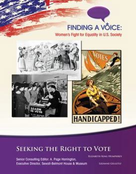 Library Binding Seeking the Right to Vote Book