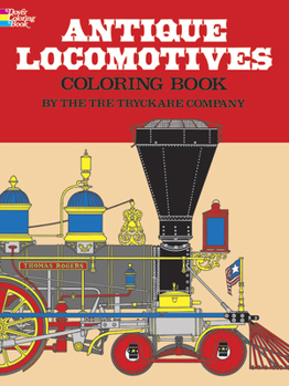 Paperback Antique Locomotives Coloring Book