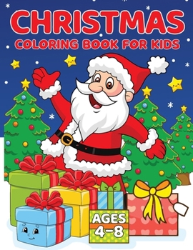 Paperback Christmas Coloring Book for Kids Ages 4-8 [Large Print] Book