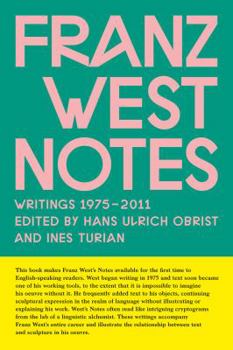 Paperback Franz West: Notes Book