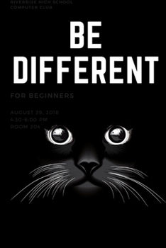 Paperback Be different: journal is perfect for anyone to record ideas ( 120 pages - 6 x 9 ) Book