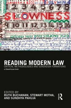 Paperback Reading Modern Law: Critical Methodologies and Sovereign Formations Book