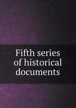 Paperback Fifth series of historical documents Book