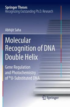 Paperback Molecular Recognition of DNA Double Helix: Gene Regulation and Photochemistry of Bru Substituted DNA Book