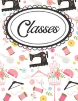 Paperback School Planner and Study Aid for Fashion Lover: Vintage Sewing Machine Course Organizer For Her Book