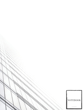 Paperback Lined Notebook: Ruled Pages Book (8.5 x 11 inches) - 100 Pages Journal II Planning, Drawing, Sketching, Writing, City, Skyscraper Book