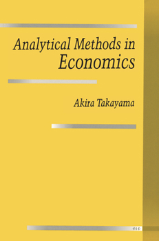 Paperback Analytical Methods in Economics Book