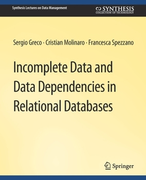 Paperback Incomplete Data and Data Dependencies in Relational Databases Book