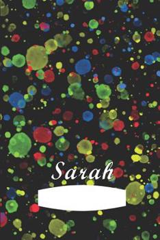 Paperback Sarah: First name Sarah personalized notebook Book