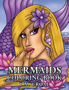Paperback Mermaids Coloring Book: Adult Fantasy Coloring Book