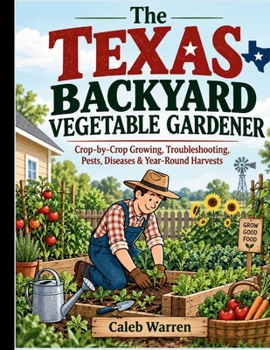 Paperback The Texas Backyard Vegetable Gardener: Crop-by-Crop Growing, Troubleshooting, Pests, Diseases & Year-Round Harvests Book
