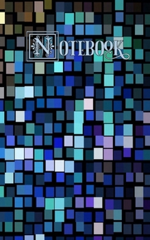 Paperback Notebook: Peacock Mosaic, Blue, Green and Tan - College Ruled, Medium Ruled Paper, Small Convenient Size Book
