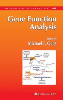 Paperback Gene Function Analysis Book
