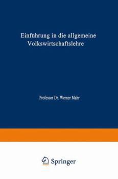 Paperback Einführung in Die Allgemeine Volkswirtschaftslehre [German] Book