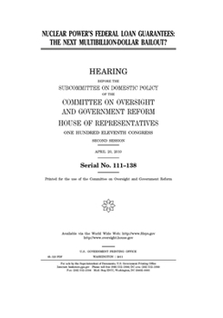 Paperback Nuclear power's federal loan guarantees: the next multibillion-dollar bailout? Book