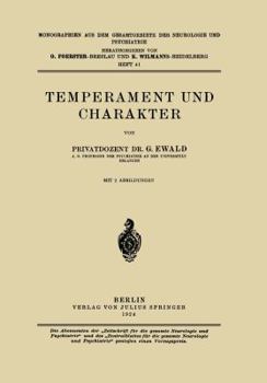 Paperback Temperament Und Charakter [German] Book