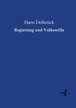 Paperback Regierung und Volkswille [German] Book