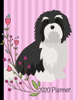 Paperback 2020 Planner: Havanese Dog Pink 2020 Weekly Planner Organizer Dated Calendar And ToDo List Tracker Notebook Book