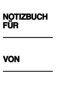 NOTIZBUCH: Notizbuch |Fachgebiet | Thema | Geschenk | kariert | ca. DIN A5 (German Edition)