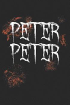Paperback Peter Peter: Peter Peter Pumpkin Eater Halloween Couples Costume Journal/Notebook Blank Lined Ruled 6x9 100 Pages Book