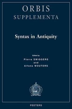 Paperback Syntax in Antiquity Book