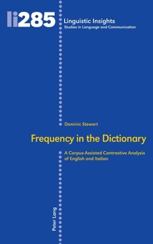 Hardcover Frequency in the Dictionary: A Corpus-Assisted Contrastive Analysis of English and Italian Book