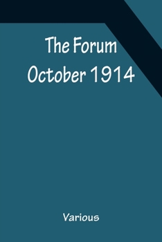 Paperback The Forum October 1914 Book
