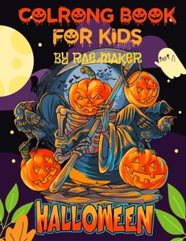 Paperback Coloring Book for Kids Halloween Book