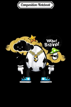 Paperback Composition Notebook: Gangster Egg Wow Brains Funny Journal/Notebook Blank Lined Ruled 6x9 100 Pages Book