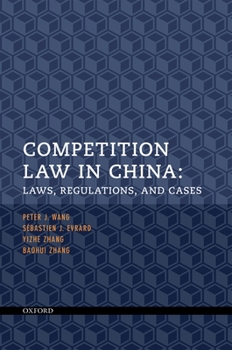 Paperback Competition Law in China: Laws, Regulations, and Cases Book