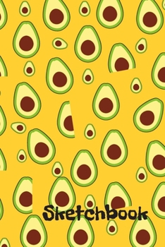 Sketchbook: 120 pages Blank Lined Avocado Themed Pattern Journal Notebook Diary Writing, Sketching, Doodling & Drawing Book: Avocado Sketchbook Notebook
